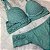 Lingerie conjunto de sutiã e calcinha verde água - Imagem 2