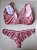 Lingerie conjunto de sutiã e calcinha renda rosê com bojo sem aro - Imagem 3