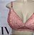 Lingerie conjunto de sutiã e calcinha renda rosê com bojo sem aro - Imagem 9