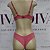 Lingerie básica conjunto de sutiã e calcinha rosa antigo - Imagem 3
