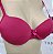 Lingerie básica conjunto de sutiã e calcinha vinho - Imagem 5