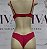 Lingerie básica conjunto de sutiã e calcinha vinho - Imagem 3