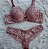Lingerie conjunto de sutiã e calcinha rosê e bege com bojo e aro - Imagem 1