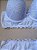Lingerie conjunto de sutiã e calcinha renda branca com bojo e aro - Imagem 3