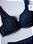 Lingerie conjunto de sutiã e calcinha renda preta com bojo e aro - Imagem 2