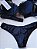 Lingerie conjunto de sutiã e calcinha renda preta com bojo e aro - Imagem 6