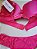 Lingerie conjunto de sutiã e calcinha tanga com renda rosa - Imagem 4