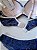 Lingerie conjunto de sutiã e calcinha renda azul e bege com bojo e aro - Imagem 5
