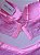 Lingerie conjunto de sutiã e calcinha renda rosa com bojo e aro - Imagem 3