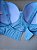 Lingerie conjunto de sutiã e calcinha plus size azul com bojo e aro - Imagem 5