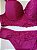 Lingerie conjunto de sutiã e calcinha plus size vinho com bojo e aro - Imagem 2