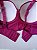 Lingerie conjunto de sutiã e calcinha plus size vinho com bojo e aro - Imagem 4