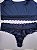 Lingerie conjunto de sutiã estilo top e calcinha em renda preta - Imagem 4