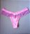Calcinha básica rosa fio duplo com detalhe em renda - Imagem 1