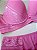 Lingerie conjunto de sutiã e calcinha plus size renda rosa antigo com bojo e aro - Imagem 3