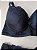 Lingerie conjunto de sutiã e calcinha renda preta com bojo e aro - Imagem 3