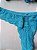 Lingerie conjunto de sutiã e calcinha renda turquesa com bojo e aro - Imagem 4