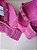 Lingerie conjunto de sutiã e calcinha renda rosa antigo com bojo e aro - Imagem 5