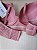 Lingerie conjunto de sutiã e calcinha renda rosa antigo com bojo e aro - Imagem 5