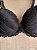 Lingerie conjunto de sutiã e calcinha renda preta com bojo e aro - Imagem 3