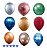 Balão Bexiga Metalizado Grande N°16 com 10 un Cromado Cores 40 cm Alumínio Redondo Latex Rose Gold Várias Platino Número - Imagem 1