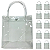 10 Bolsa Transparente Grande 40x30 Sacola PVC Plástica Botão Praia Impermeável Sacolinha Alça Transporte Aniversário - Imagem 1