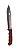 Faca Esportiva 6 Pol 29 Cm SQ4178 Aço Inox Cabo de Madeira - Imagem 2