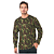 Camisa Verde Camuflada EB Manga Longa Qualidade Premium Adulto 100% Algodão Oro Adventure - Imagem 2