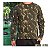 Camisa Verde Camuflada EB Manga Longa Qualidade Premium Adulto 100% Algodão Oro Adventure - Imagem 1