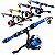 Kit Pesca 1 Vara Telescópica 1,80 Metros + 1 Molinete 200 com Linha Colocada - Imagem 1