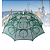 Armadilha De Pesca Covo Para Peixes Pequenos Camarão Iscas 6 8 10 12 16 Entradas Furos Bocas Modelo Guarda Chuva - Imagem 1