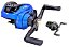 Carretilha Albatroz M21 3+1 Rolamentos Direita Preto - Esquerda Azul - Imagem 1