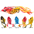 Isca Artificial Sapo Frog Frogger  Axe Froginho Anzol Duplo 4,3 5,3 6,0 6,5 cm 5,0 8,5 13 17,5 Gramas 5 Cores - Imagem 1
