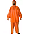 Conjunto Jardineira C/ Jaqueta com o Capuz Cor Laranja Tamanho M G GG EGG com o Capuz - Imagem 4
