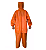 Conjunto Jardineira C/ Jaqueta com o Capuz Cor Laranja Tamanho M G GG EGG com o Capuz - Imagem 6