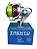 Molinete Para Pesca Trento Vermelho+Prata 3 Rolamentos  8000 9000 - Imagem 1