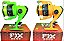 Molinete De Pesca Pix 2000 Com 1 Rolamento Disponivel em Laranja e Verde - Imagem 1