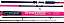 Vara De Pesca Larimar para Molinete Rosa Carbono 50 Libras (22Kg) de Resistencia 2,70 3,00 Metros - Imagem 1