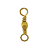 Girador Simples Níquel / Gold Números 1 1/0 14 3 3/0 5 5/0 Com 100 Unidades - Imagem 1
