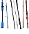Vara de Pesca para Carretilha King Life Fibra Vidro Oca Tubular 2 Partes 15-30 Libras 1,50 1,65 1,80 Metros - Imagem 3