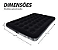 Colchão Inflável Casal Deluxe Comfort Preto De PVC Suave Super Leve Peso Suportado até 300kg Bel - Imagem 2