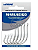 Anzol Maruseigo Cartelado Nickel Nº8 12 16 18 20 28 30 Com 10/25/50 unidades Marine Sports - Imagem 1