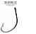 Anzol Super Wide Gap Black Nickel em Aço Carbono Cartelas Nº1 2 6 1/0 2/0 com 40/50 Unidades Marine Sports - Imagem 2