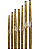 Vara de Bambu Natural de 2 Partes Com kit Básico de Pesca Kit com 12 Unidades 1,80 2,20 2,50 3,10 3,30 Metros - Imagem 1