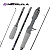Vara de Pesca para Carretilha HG Nebula Fibra de Vidro Oca 1,65 Metros 2 Partes 8 - 17 Libras Leve 111 Gramas Ação Lenta Lure 7-21 g 5+1 Passadores - Imagem 2