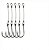 Anzol Encastoado Para Pesca Fio de Aço Maruseigo Com Medidas Nº16 18 20 22 Black - Imagem 3
