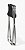 Banqueta Para Pesca Camping Dobrável Metal 3/4 Normal 5/8 Preta - Imagem 2