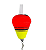 Boia Luminosa Neon Para Luz Quimica Nº44 Vermelho e Amarelo 9,5cm - Imagem 1
