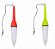 Boia Torpedo Luminosa 45gr Com Led Para Pesca Noturna Vermelho ou Amarelo 19cm - Imagem 1