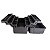 Caixa Maleta Organizadora Pesca Emifran Preto C/6 Bandejas 44x24cm 36 Divisorias nas Bandejas - Imagem 2